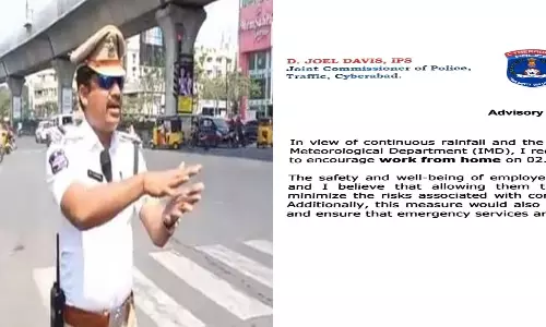 Cyberabad police asked companies to give IT employees work from home chance Cyberabad police asked companies to give IT employees work from home chance