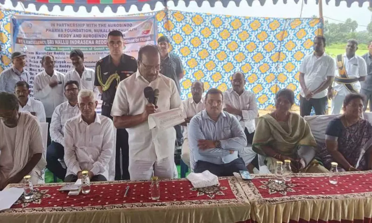 Tripura Governor Indrasena Reddy visit to Mahabubabad district