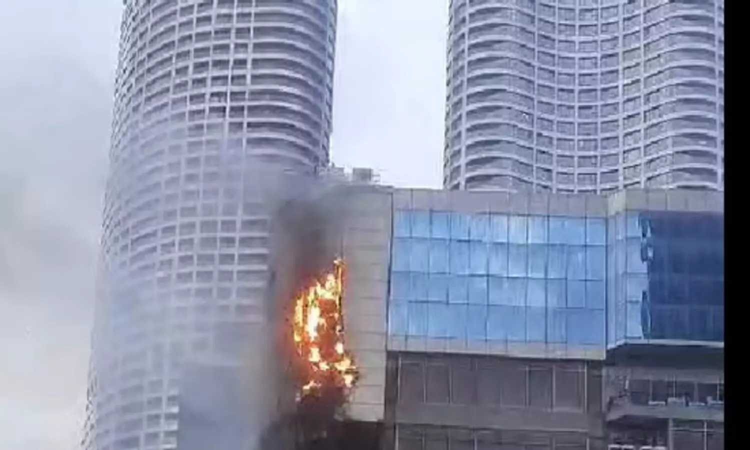 A massive fire broke out in the Times Tower building in Mumbai