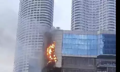 A massive fire broke out in the Times Tower building in Mumbai