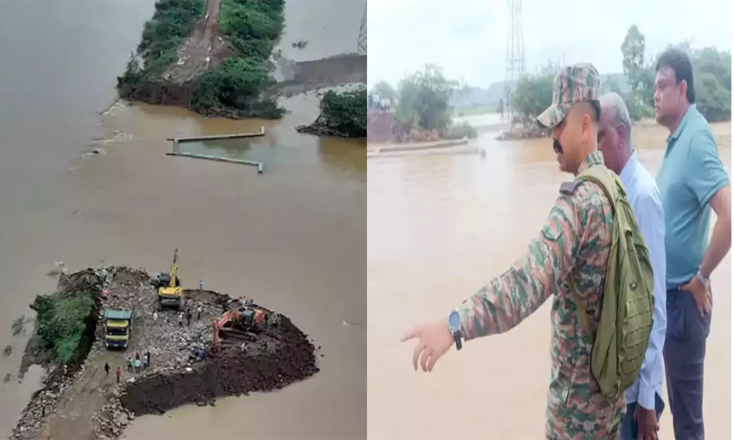 Indian Army Works at Budameru Breaches