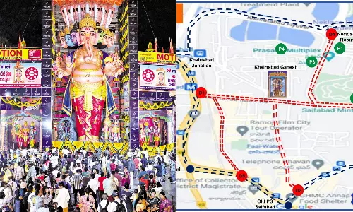 Traffic Diversions Issued From September 7 to 17 in Hyderabad Traffic Diversions Issued From September 7 to 17 in Hyderabad