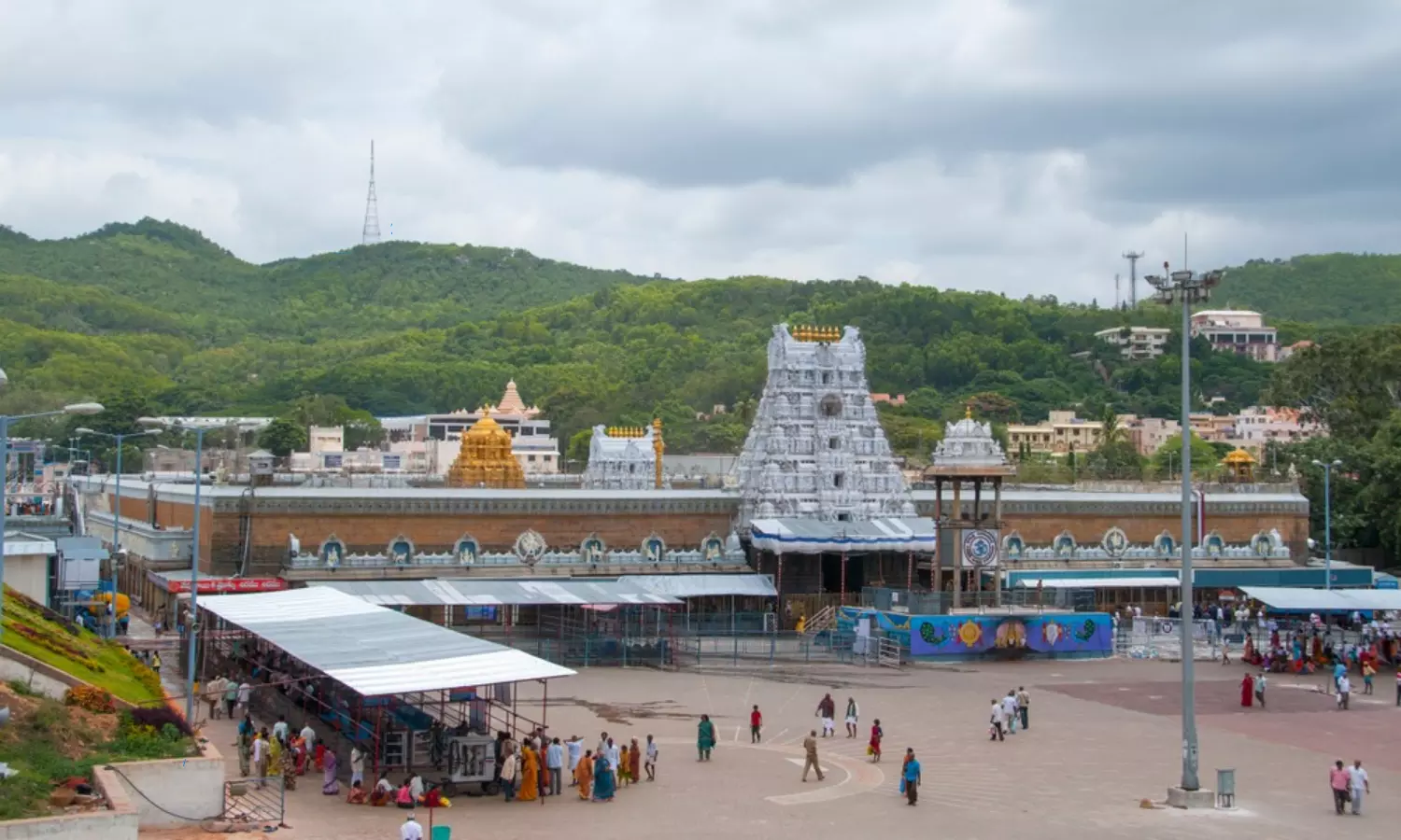 Reduced crowd of devotees on Tirumala Hill