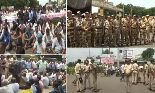 High Tension at Visakhapatnam Steel Plant High Tension at Visakhapatnam Steel Plant