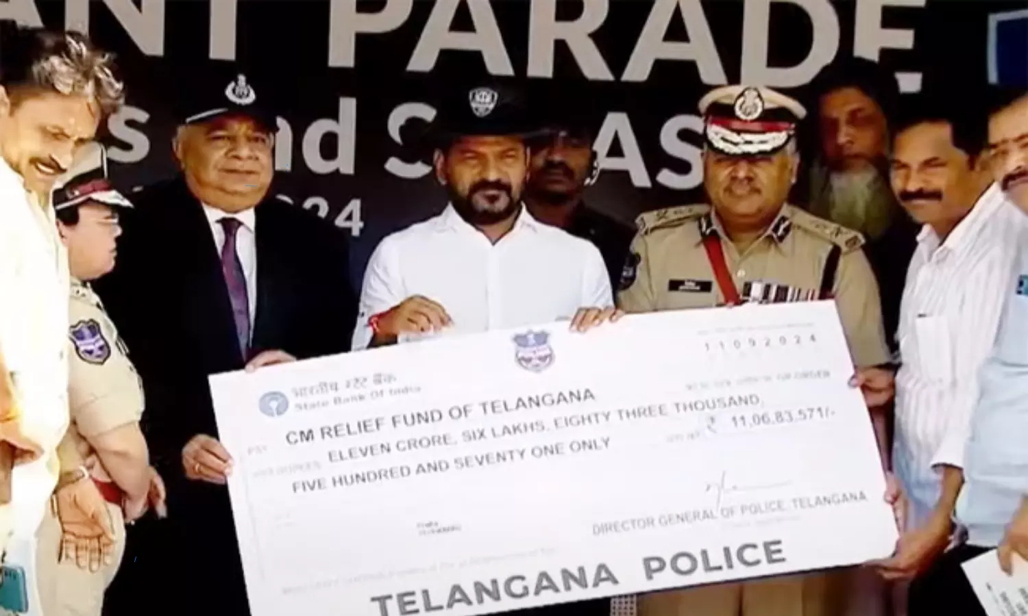 Telangana Police Donates Rs 11 Crore to Flood Victims