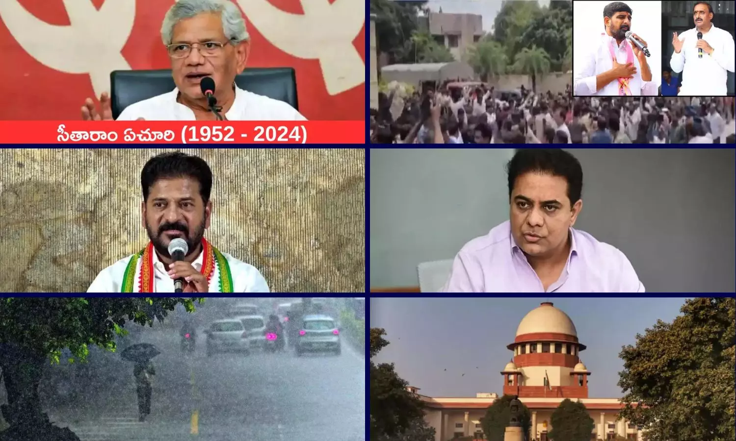 Top 6 News Of The Day: భారత కమ్యూనిస్టు రాజకీయాలపై చెరగని ముద్ర వేసిన తెలుగు యోధుడు సీతారాం ఏచూరి కన్నుమూత.. మరో టాప్ 5 హెడ్‌లైన్స్