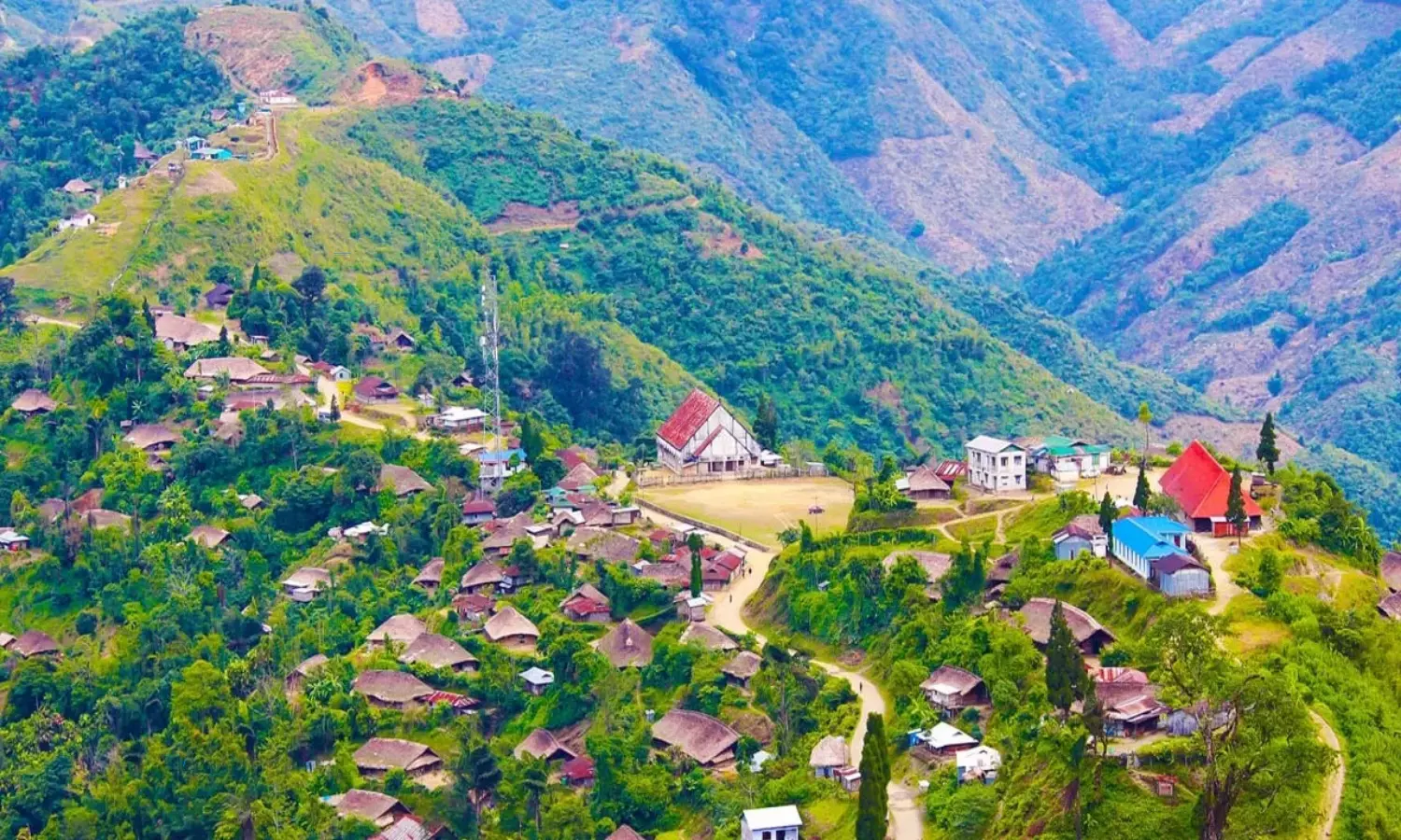 unique villages in India called Langwa in Nagaland