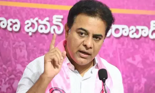 Ex-minister KTR is angry with the Congress government in X Ex-minister KTR is angry with the Congress government in X