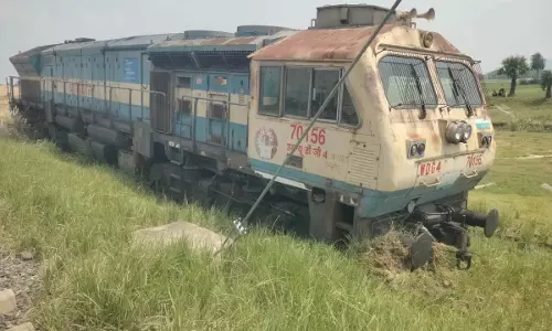 Train Engine In Field: పొలాల్లోకి దూసుకొచ్చిన రైలు ఇంజన్! ఫోటోలు, వీడియోలు వైరల్