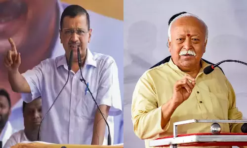 Kejriwal questions to RSS chief Mohan Bhagwat Kejriwal questions to RSS chief Mohan Bhagwat