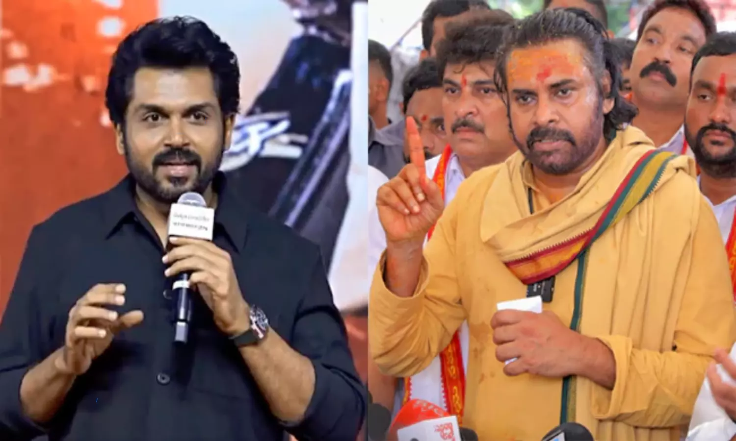 Hero karthi Says Sorry to Pawan Kalyan About Tirumala Laddu Issue