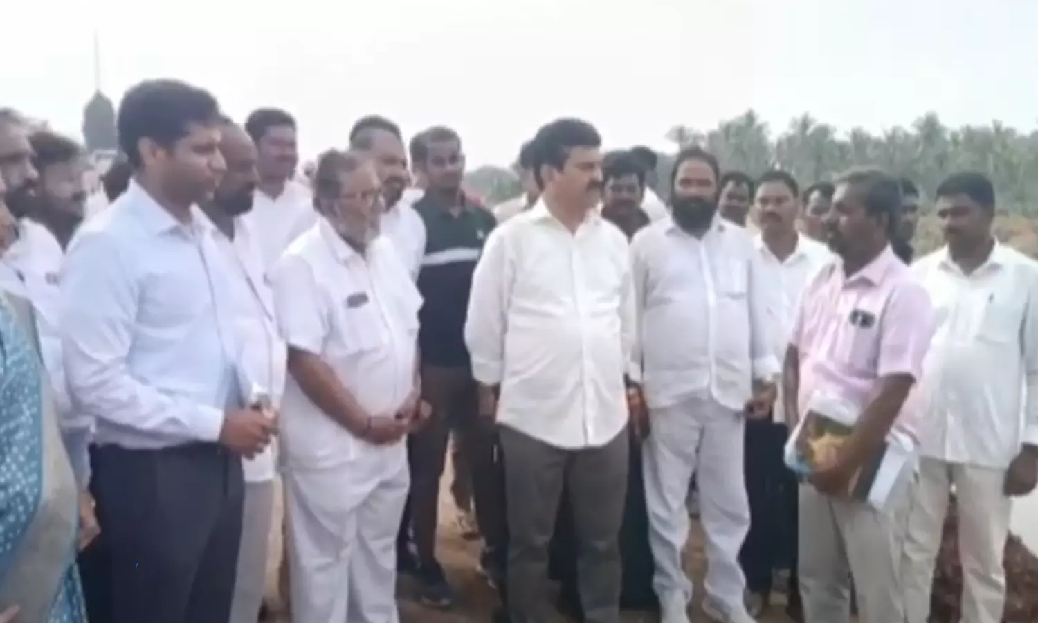 Minister Ponguleti inspected the water flow of Paleru Sagar canal