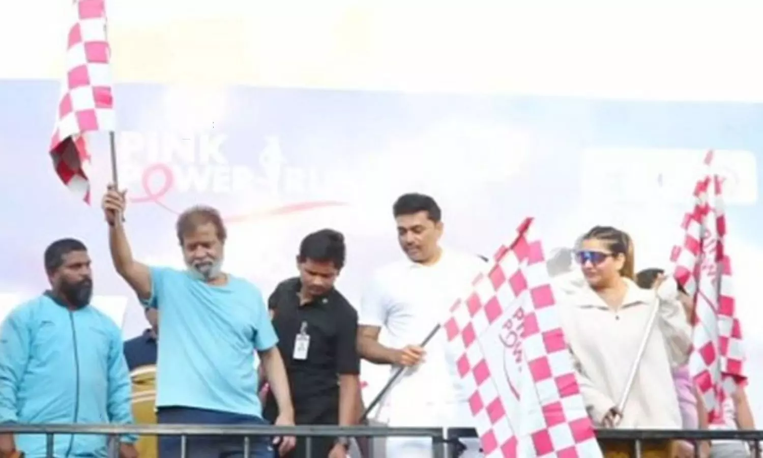 Pink Power Run 2024 At Gachibowli Stadium