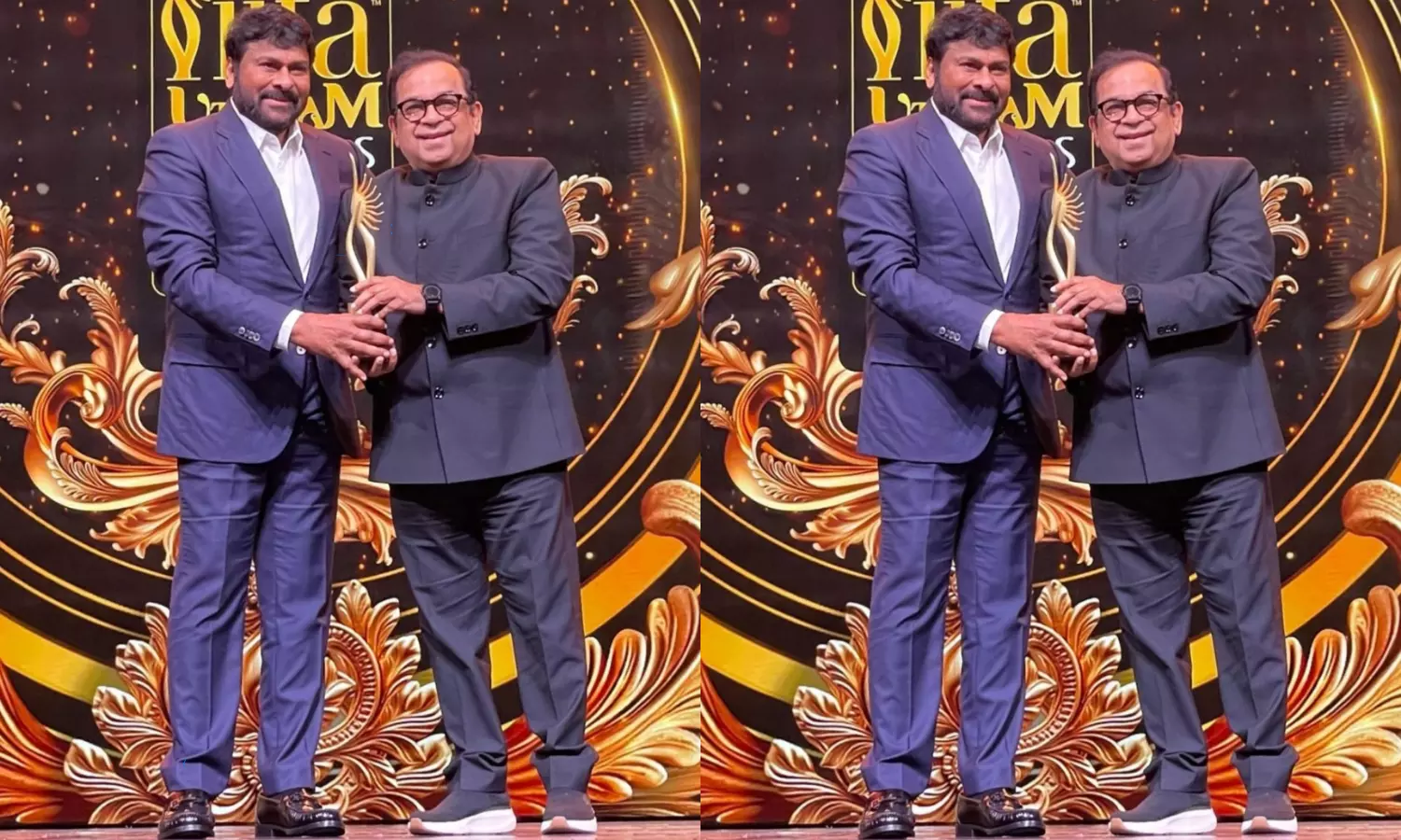 IIFA Award to Brahmanandam by Megastar Chiranjeevi