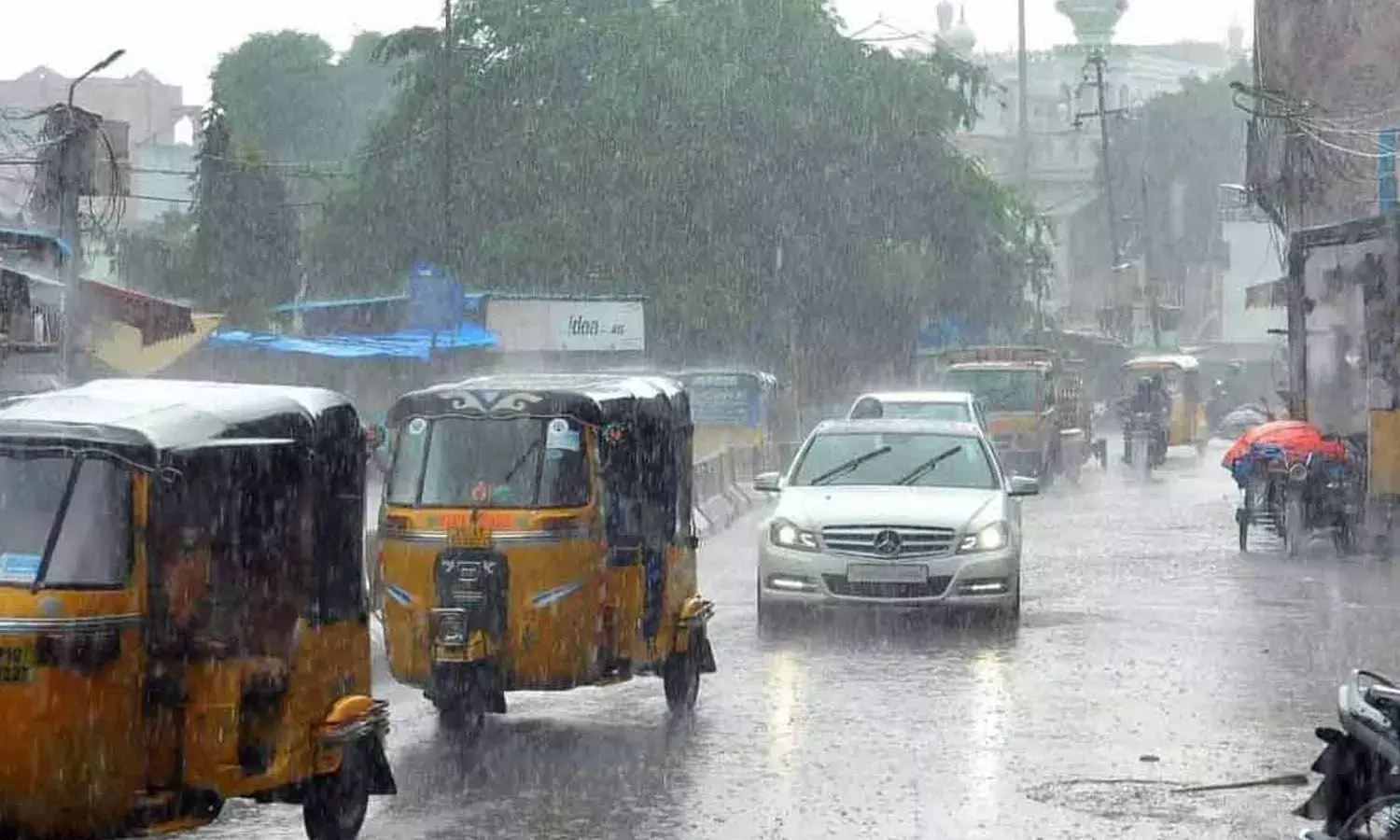 Heavy Rain Fall In Hyderabad