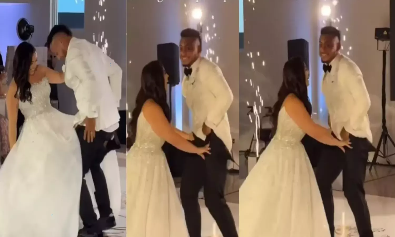 Bride Groom Pant Torn During Dance With Bride Video Goes Viral