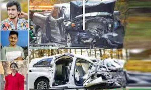 Three people from AP died in a terrible road accident in America Three people from AP died in a terrible road accident in America