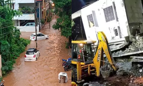 Heavy rains in Bengaluru building collapsed 3 dead Heavy rains in Bengaluru building collapsed 3 dead