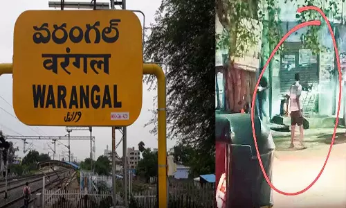 Home Guard Creates Ruckus in Warangal Home Guard Creates Ruckus in Warangal