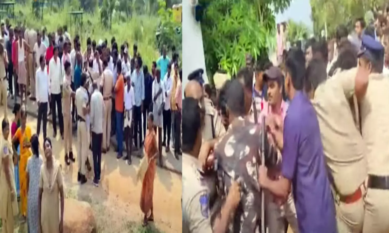 Tension at Pharma Village Public Opinion Gathering in Vikarabad