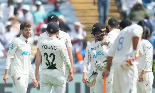 India all out for 156 Runs Against New Zealand 2nd Test in Pune India all out for 156 Runs Against New Zealand 2nd Test in Pune