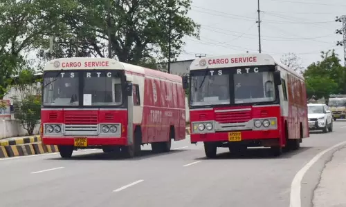 TGSRTC Cargo Home Delivery Services From Today in Hyderabad TGSRTC Cargo Home Delivery Services From Today in Hyderabad