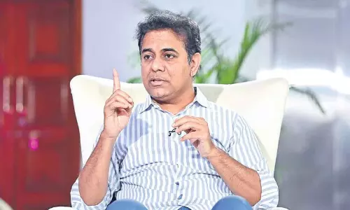 KTR Says Paddy Procurement Centers Are Not Working In Telangana