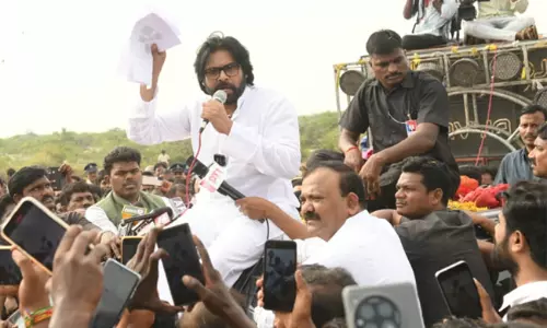 Pawan Kalyan Inspected Saraswati Power Lands Pawan Kalyan Inspected Saraswati Power Lands