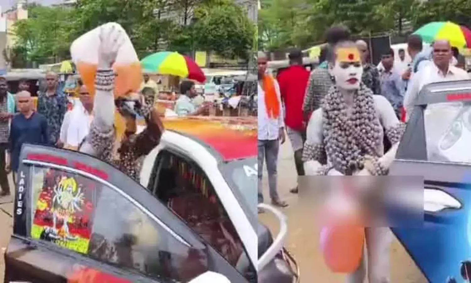 Lady Aghori Naga Sadhu In Srisailam