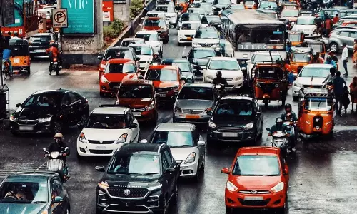 HYDRAA Dismantles Footpath Encroachments to Ease Hyderabad Traffic HYDRAA Dismantles Footpath Encroachments to Ease Hyderabad Traffic