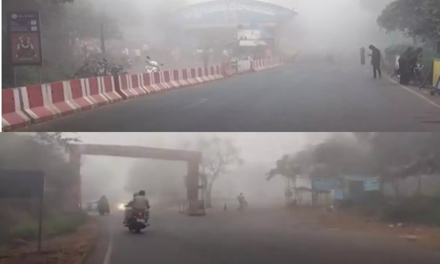 Srisailam Devotees Facing Problems With Fog