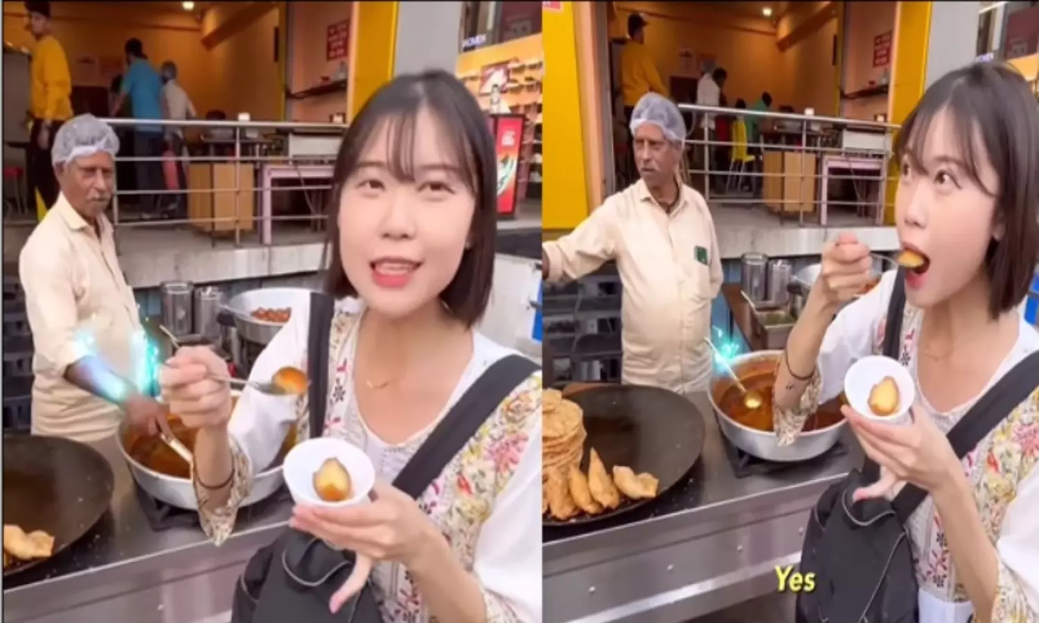 A Korean Woman Eating Gulab Jamun her Reacton Video Goes Viral