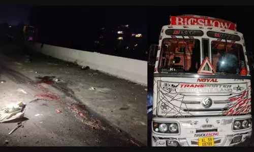 Truck Ploughed into a Roadside Tent in Kerala