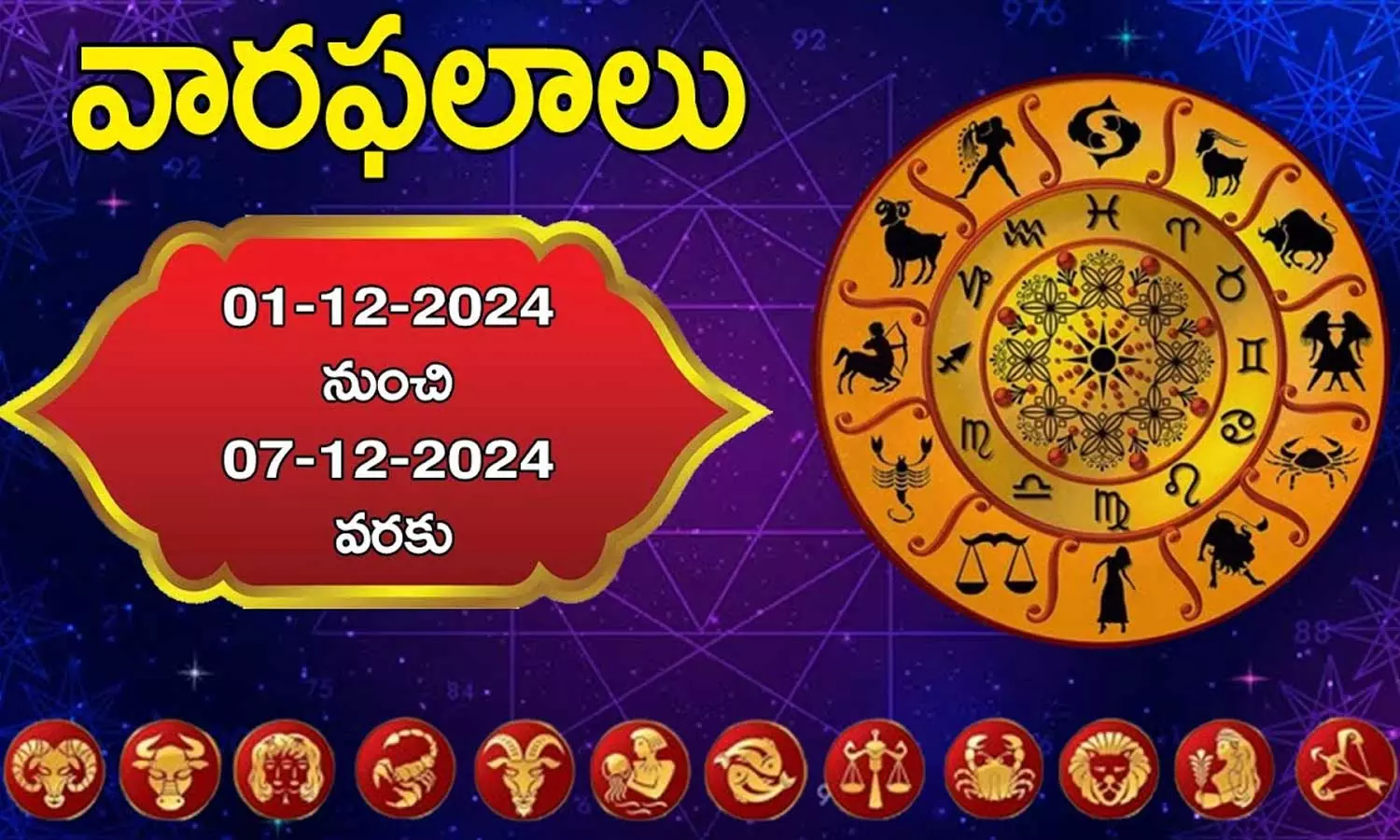 Weekly horoscope in Telugu