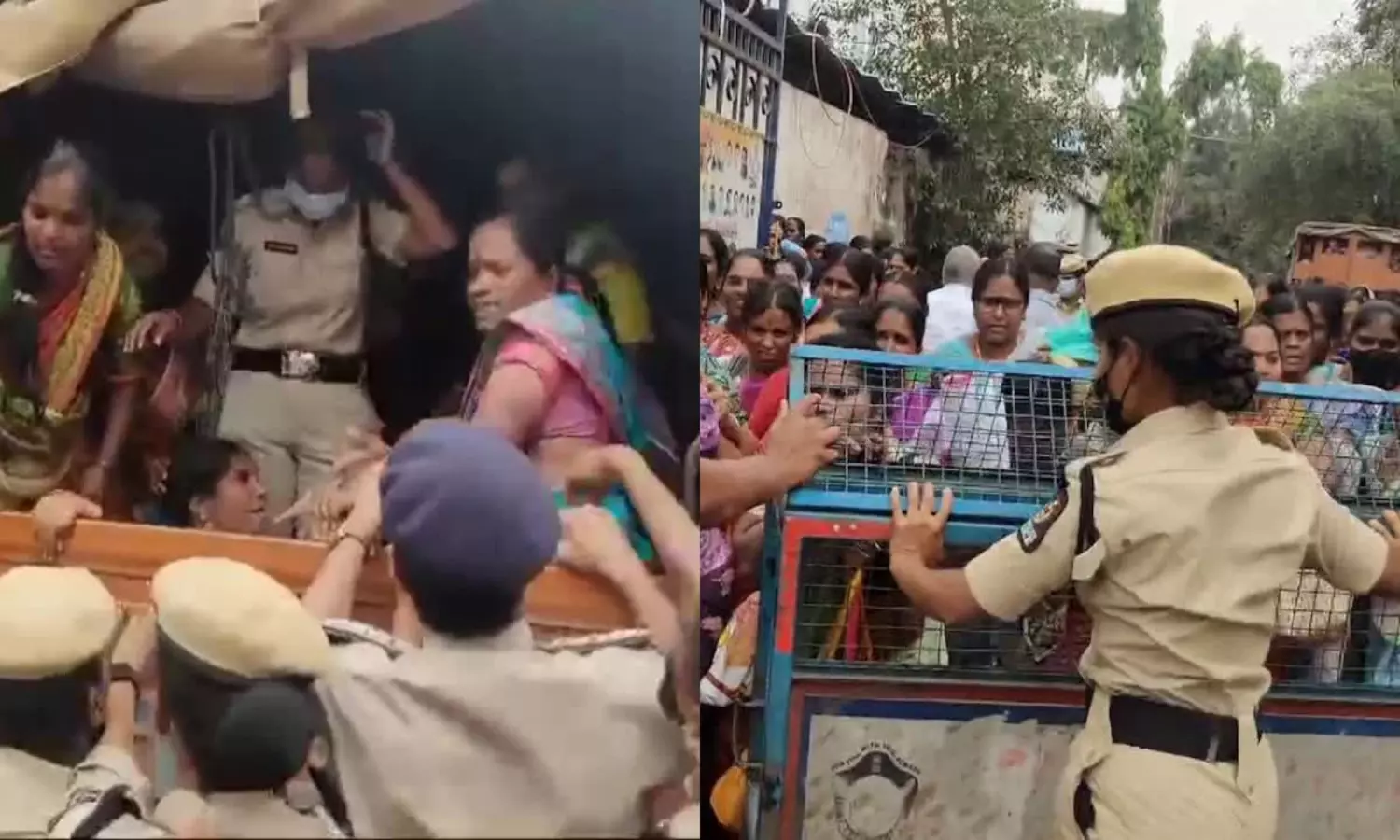 Asha Workers Protest In Koti Hyderabad Demanding Increase Salary