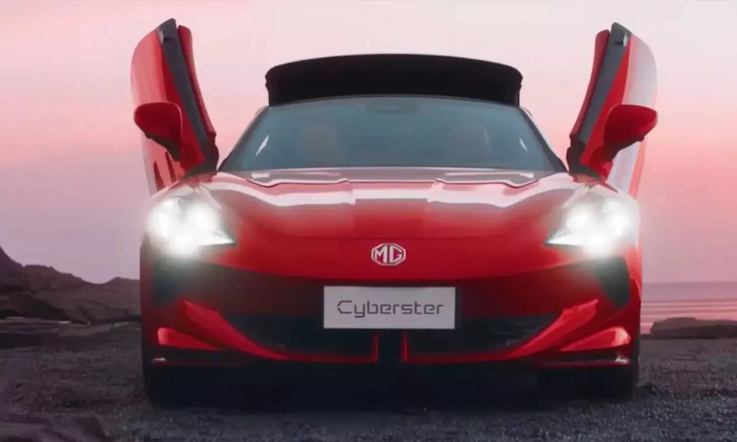 MG Cyberster Launch Date Teaser out Electric Car Price Range Specs Battery Pack Supercar