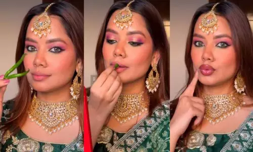 Delhi Influencer Uses Green Chillies As Lip Plumper Video Goes Viral