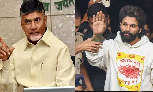 Chandrababu naidu phoned to Allu Arjun Chandrababu naidu phoned to Allu Arjun
