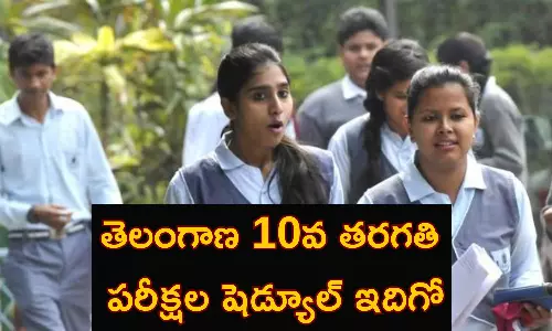 Telangana SSC Board Exams Schedule: తెలంగాణ పదో తరగతి పరీక్షల టైమ్ టేబుల్ వచ్చేసింది Telangana SSC Board Exams Schedule: తెలంగాణ పదో తరగతి పరీక్షల టైమ్ టేబుల్ వచ్చేసింది