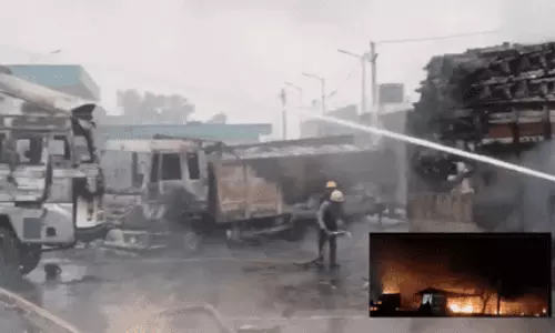 Rajasthan: రాజస్థాన్‌లో ఘోర రోడ్డు ప్రమాదం..పేలిన సీఎన్జీ ట్రక్కు..20కి పైగా వాహనాలకు మంటలు