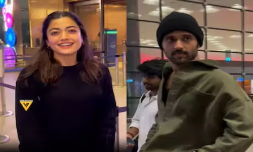 Vijay Deverakonda and Rashmika Mandanna Were Spotted at the Mumbai Airport Vijay Deverakonda and Rashmika Mandanna Were Spotted at the Mumbai Airport