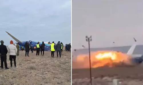 Kazakhastan Flight Crash Video: కజకిస్తాన్‎లో ఘోర విమానం ప్రమాదం..ఘటనకు ముందు లోపల ఏం జరిగింది? బయటకు వచ్చిన వీడియో