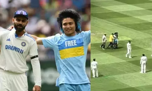 Virat Kohli: విరాట్ కోహ్లీ మీద చేయి వేసిన అభిమాని.. మెల్‌బోర్న్‌ మైదానంలో వింత ఘటన