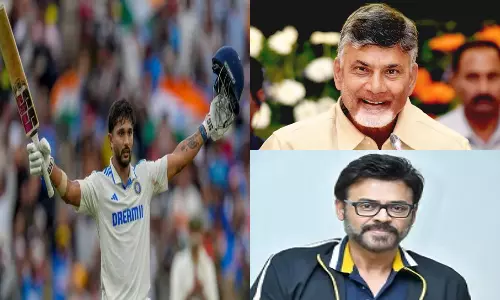 AP CM Chandrababu Naidu Congratulates Nitish Kumar Reddy AP CM Chandrababu Naidu Congratulates Nitish Kumar Reddy