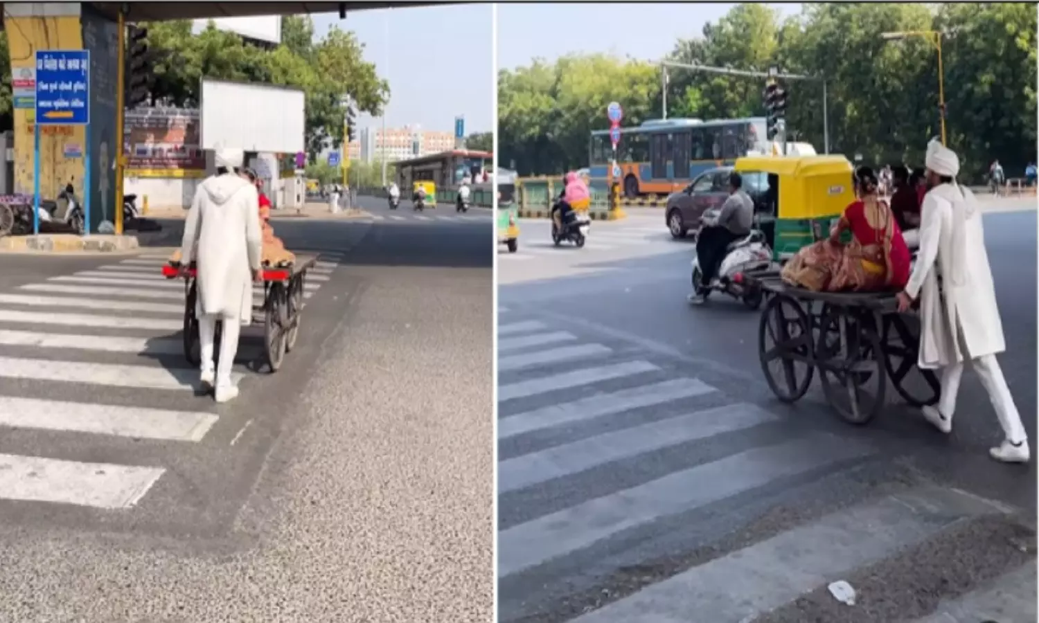 Newly Married Couple Roaming on Roads Video Goes Viral