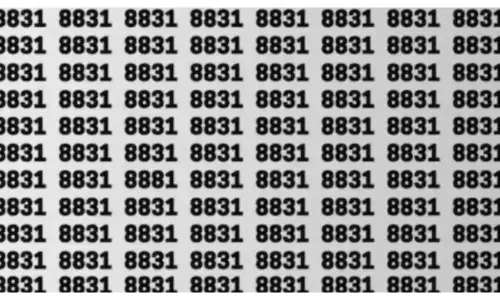 Optical illusion: ఇందులో ఒక నెంబర్ తేడాగా ఉంది.. అదేంటో కనిపెట్టగలరా? Optical illusion: ఇందులో ఒక నెంబర్ తేడాగా ఉంది.. అదేంటో కనిపెట్టగలరా?