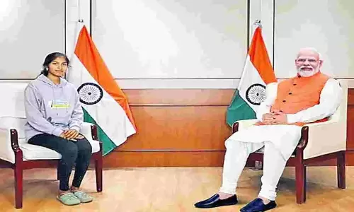 TG student with Modi: తెలంగాణ విద్యార్థికి లక్కీ ఛాన్స్.. ప్రధాని మోదీ ముఖాముఖి