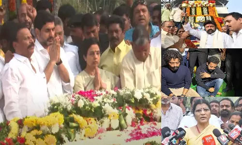 Tributes Pour in for NT Rama Rao at NTR Ghat