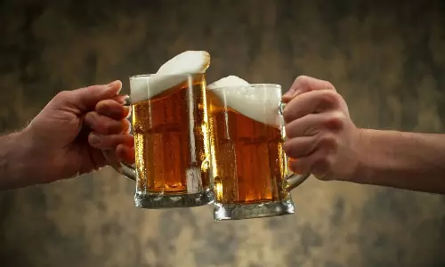 The government has increased the prices of beer in Telangana by 15 percent, effective from today The government has increased the prices of beer in Telangana by 15 percent, effective from today