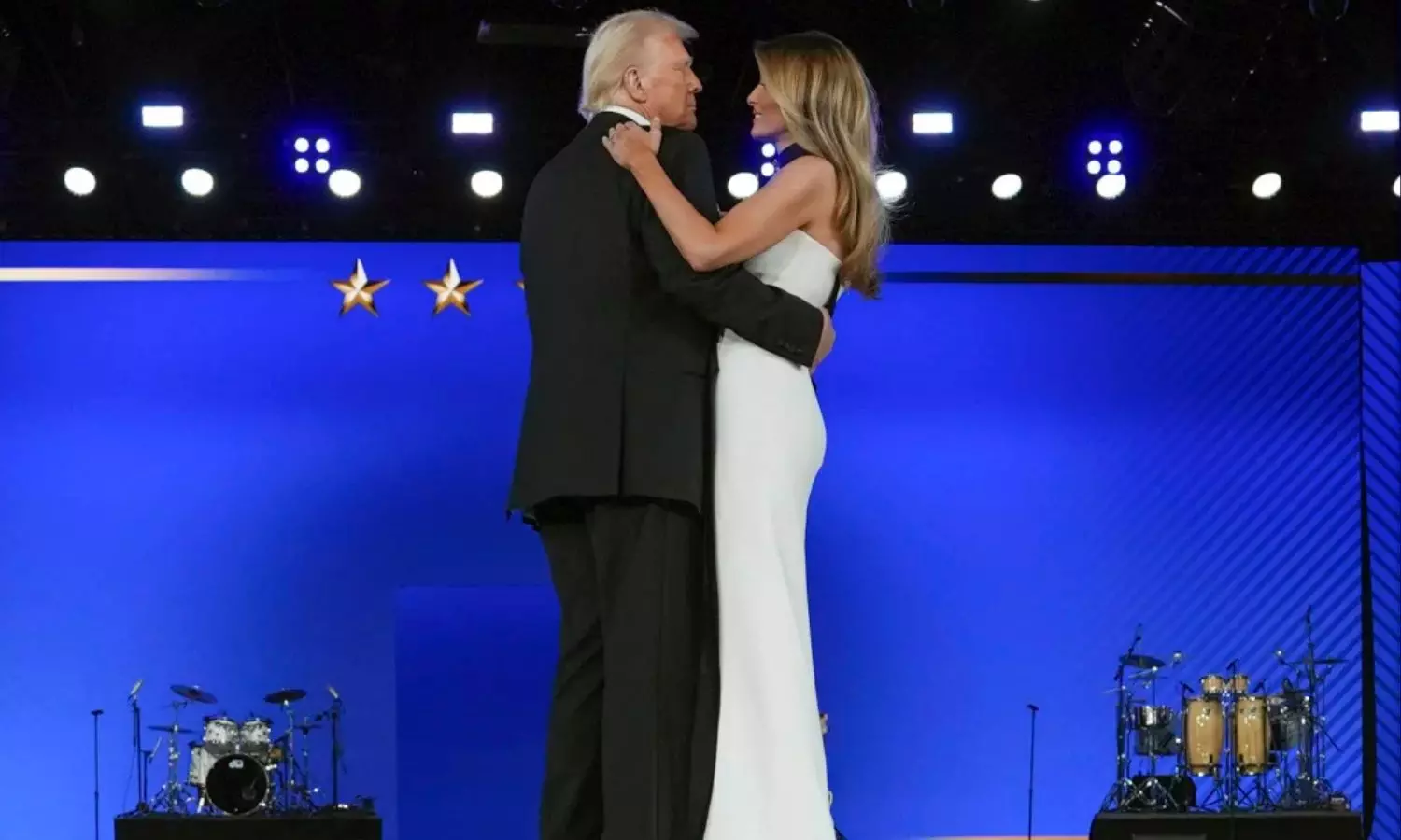 Donald Trump dancing with Melania Trump